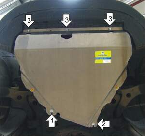 Защита MOTODOR двигателя, КПП Volvo S60 2010- Седан Защита MOTODOR двигателя, КПП Volvo S60 2010- Седан