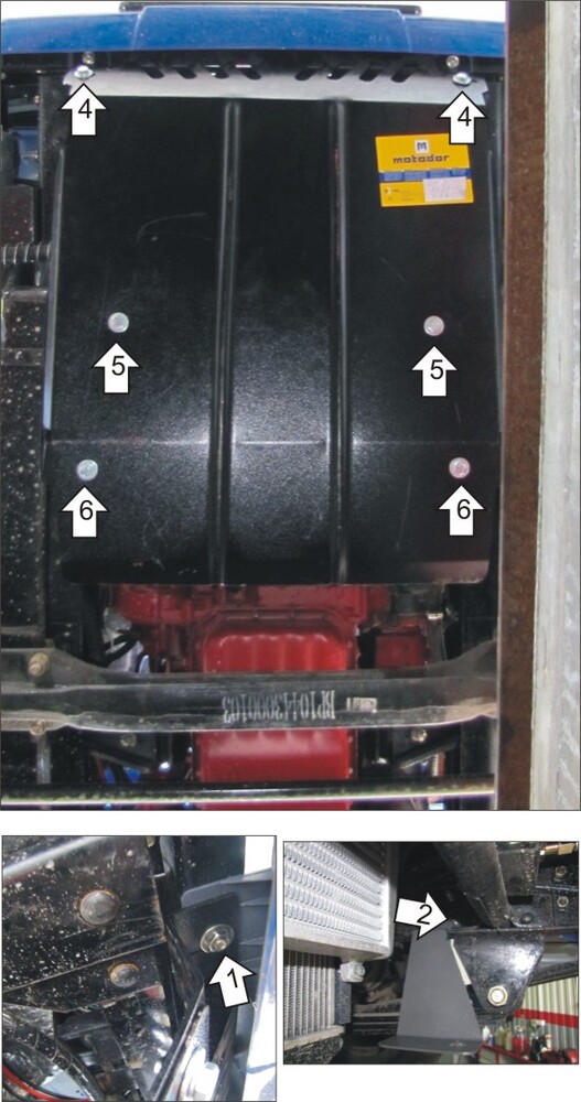 Защита MOTODOR радиатора BAW Fenix 1044 2011- Грузовик Защита MOTODOR радиатора BAW Fenix 1044 2011- Грузовик