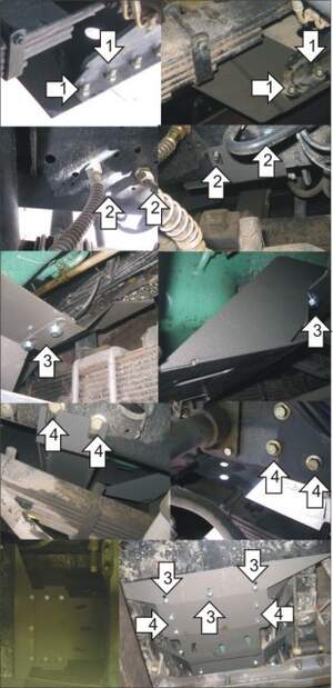 Защита MOTODOR двигателя FAW 6x4 2008- Грузовик