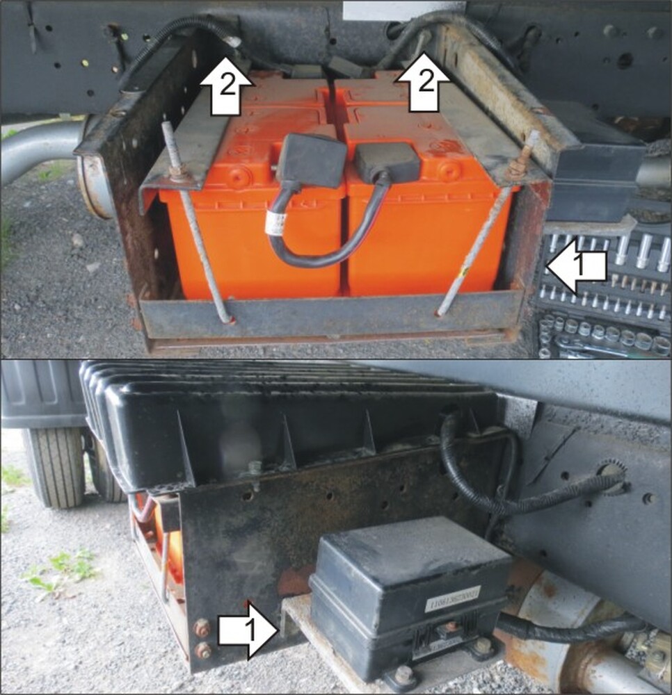 Защита MOTODOR АКБ Foton BJ 1069 2012- шасси Защита MOTODOR АКБ Foton BJ 1069 2012- шасси