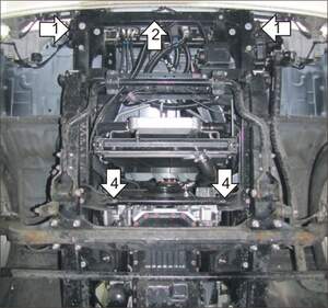 Защита MOTODOR радиатора Hino 300 XZU 423/433 Euro 3 2010-2017 шасси Защита MOTODOR радиатора Hino 300 XZU 423/433 Euro 3 2010-2017 шасси