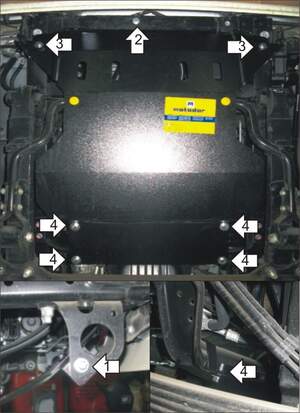 Защита MOTODOR радиатора Hino 300 XZU 423/433 Euro 3 2010-2017 шасси Защита MOTODOR радиатора Hino 300 XZU 423/433 Euro 3 2010-2017 шасси