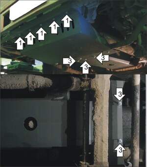 Защита MOTODOR двигателя, радиатора Howo 8x4 2007- Грузовик