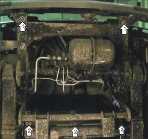 Защита MOTODOR радиатора Hyundai HD 35 2003- шасси Защита MOTODOR радиатора Hyundai HD 35 2003- шасси