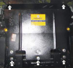 Защита MOTODOR радиатора Hyundai HD 35 2003- шасси