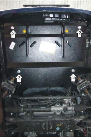 Защита MOTODOR радиатора Hyundai Porter 2012- фургон