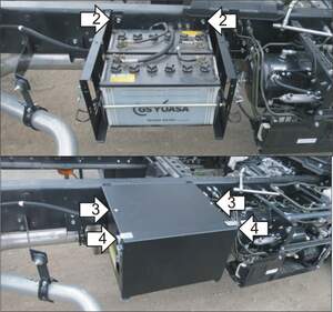 Защита MOTODOR АКА Isuzu FSR90/FVR34 2013-2017 шасси Защита MOTODOR АКА Isuzu FSR90/FVR34 2013-2017 шасси