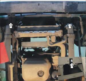 Защита MOTODOR радиатора MAN L 2000 1993-2007 шасси Защита MOTODOR радиатора MAN L 2000 1993-2007 шасси