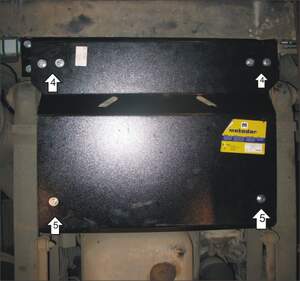 Защита MOTODOR радиатора MAN L 2000 1993-2007 шасси Защита MOTODOR радиатора MAN L 2000 1993-2007 шасси