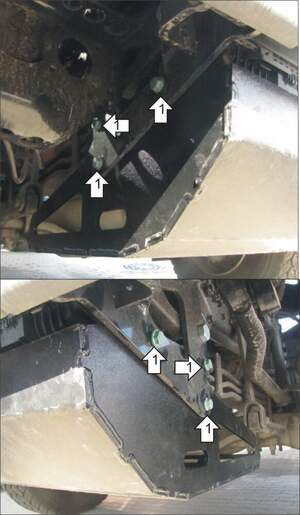 Защита MOTODOR радиатора, змеевика компрессора MAN TGS 2007- шасси Защита MOTODOR радиатора, змеевика компрессора MAN TGS 2007- шасси