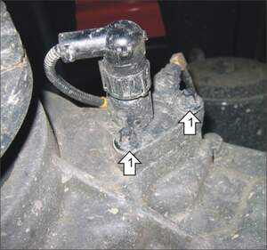 Усиленная защита датчика (2 мм, сталь оцинкованная) для Mercedes Actros шасси 2008-2016, 2016-, MAN TGS шасси 2007- Усиленная защита датчика (2 мм, сталь оцинкованная) для Mercedes Actros шасси 2008-2016, 2016-, MAN TGS шасси 2007-