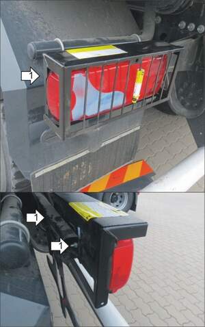 Усиленная защита осветительных приборов (2 мм, сталь оцинкованная) для MAN TGS шасси 2007-