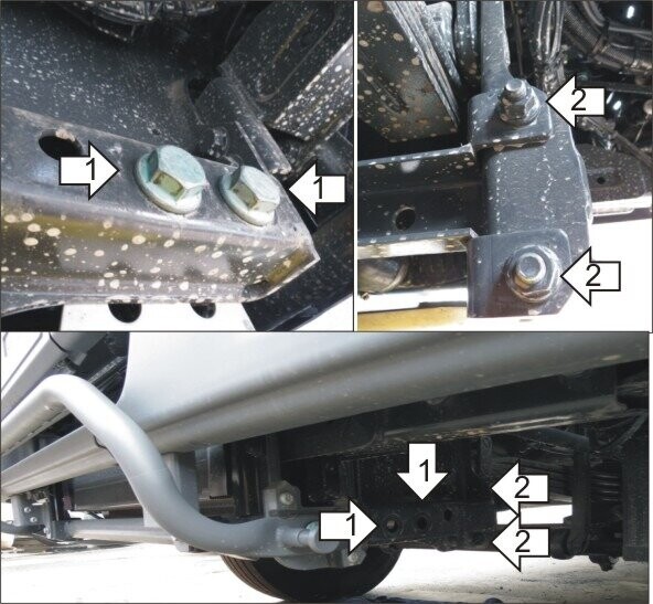 Защита MOTODOR двигателя, радиатора Mercedes-benz Actros 2008- шасси Защита MOTODOR двигателя, радиатора Mercedes-benz Actros 2008- шасси