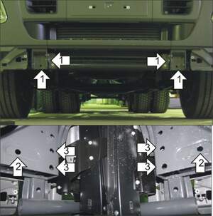 Защита MOTODOR двигателя Mercedes-benz Actros 2008- шасси