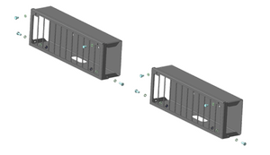 Усиленная защита осветительных приборов (2 мм, сталь) для Mercedes Actros шасси 2008-2016 Усиленная защита осветительных приборов (2 мм, сталь) для Mercedes Actros шасси 2008-2016