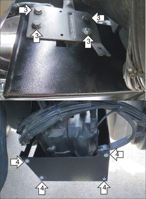 Усиленная защита насоса AdBlue (3 мм, сталь) для Mercedes Actros шасси 2008-2016, 2016- Усиленная защита насоса AdBlue (3 мм, сталь) для Mercedes Actros шасси 2008-2016, 2016-