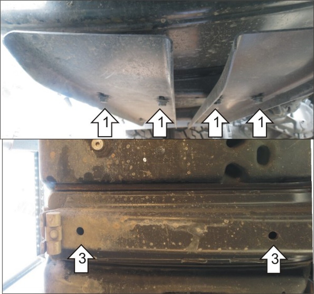 Защита MOTODOR бака AdBlue Mercedes-benz Actros 2008- шасси Защита MOTODOR бака AdBlue Mercedes-benz Actros 2008- шасси