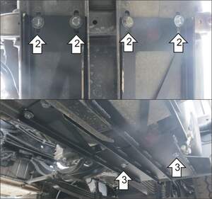 Защита MOTODOR бака AdBlue Mercedes-benz Actros 2008- шасси Защита MOTODOR бака AdBlue Mercedes-benz Actros 2008- шасси