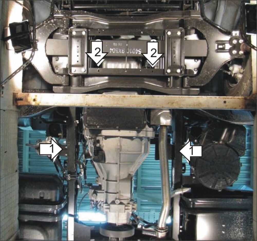 Защита MOTODOR двигателя Nissan Cabstar 2006- шасси Защита MOTODOR двигателя Nissan Cabstar 2006- шасси