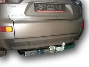 Фаркоп «Лидер-плюс» для MITSUBISHI OUTLANDER XL (CW0) 2007-2012 (C НЕРЖ. ПЛАСТИНОЙ)