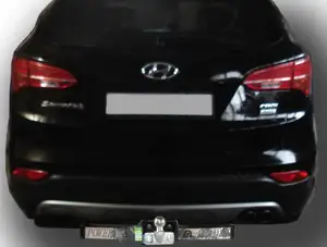 Фаркоп «Лидер-плюс» для HYUNDAI SANTA FE (DM) 2012-2018 (дизель) (C НЕРЖ. ПЛАСТИНОЙ)