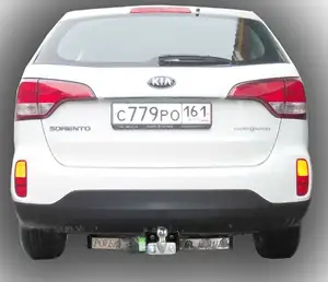 Фаркоп «Лидер-плюс» для KIA SORENTO 4 (XM FL) 2012-2014 (C НЕРЖ. ПЛАСТИНОЙ)