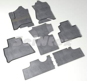 Коврики резиновые с рисунком «Сетка» CHEVROLET TAHOE IV 2014-2018 «Seintex»