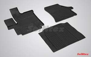 Коврики резиновые с рисунком «Сетка» CITROEN JUMPER 2007-н.в. «Seintex»