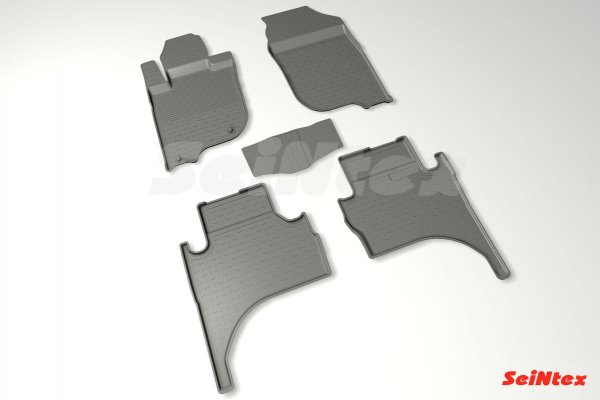 Коврики резиновые MITSUBISHI L200 2015-2016 с высоким бортом «Seintex» Коврики резиновые MITSUBISHI L200 2015-2016 с высоким бортом «Seintex»