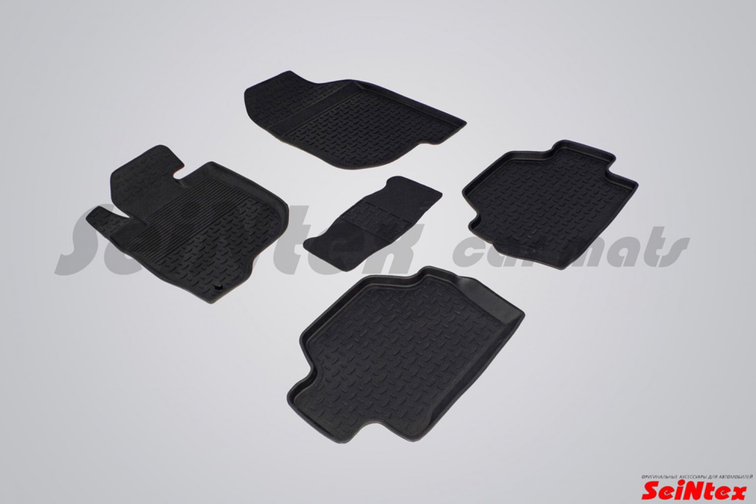 Коврики резиновые MITSUBISHI PAJERO SPORT 2008-2018 с высоким бортом «Seintex» Коврики резиновые MITSUBISHI PAJERO SPORT 2008-2018 с высоким бортом «Seintex»