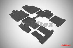 Коврики резиновые NISSAN PATHFINDER IV 2014-2018 с высоким бортом «Seintex»