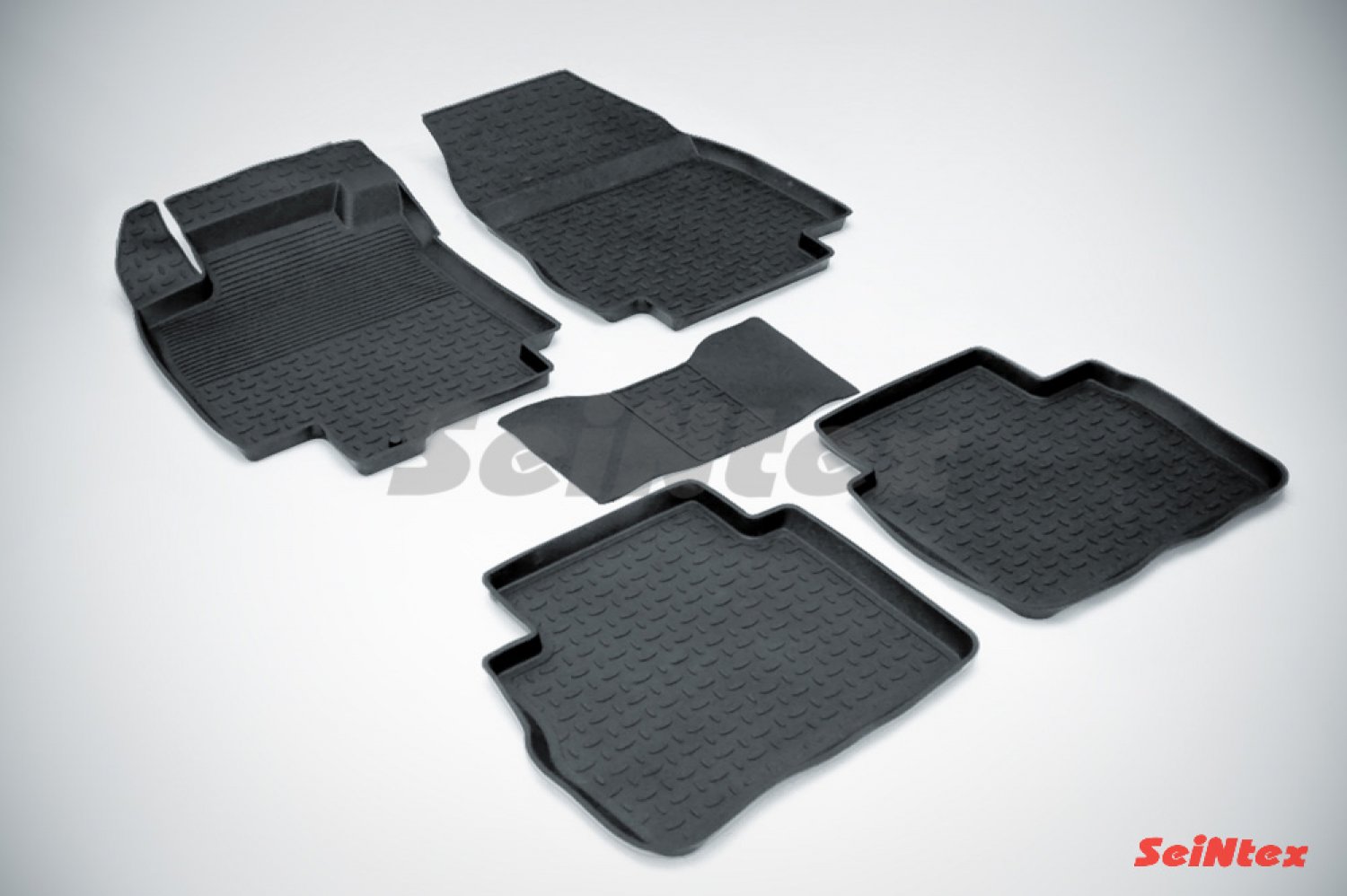 Коврики резиновые NISSAN TIIDA 2007-2014 с высоким бортом «Seintex» Коврики резиновые NISSAN TIIDA 2007-2014 с высоким бортом «Seintex»