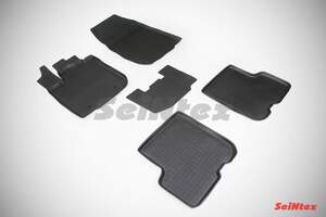 Коврики резиновые RENAULT SANDERO/STEPWAY II (2014-2018)с высоким бортом «Seintex»