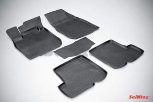 Коврики резиновые RENAULT SANDERO/STEPWAY (2010-2014) с высоким бортом «Seintex»
