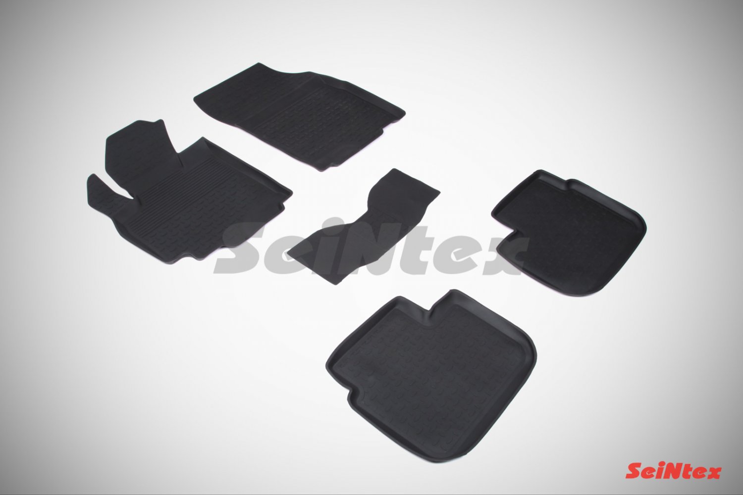 Коврики резиновые Fiat Sedici 2007-2016 с высоким бортом «Seintex» Коврики резиновые Fiat Sedici 2007-2016 с высоким бортом «Seintex»