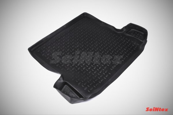 Коврик в багажник RENAULT LOGAN I с карманами 2004-2014 (полиуретан) «Seintex» Коврик в багажник RENAULT LOGAN I с карманами 2004-2014 (полиуретан) «Seintex»