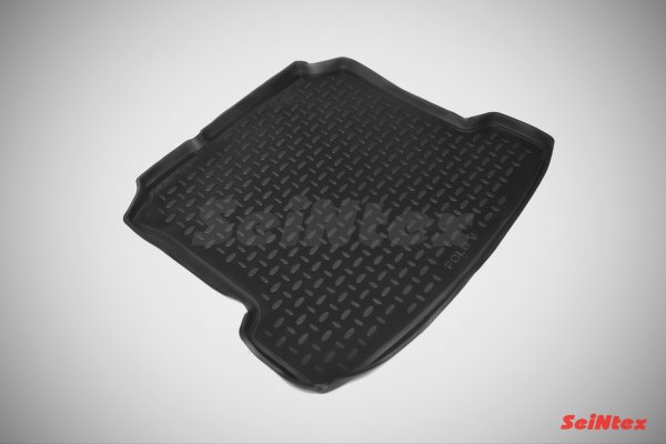 Коврик в багажник VW POLO SEDAN 2010-2018 (полиуретан) «Seintex» Коврик в багажник VW POLO SEDAN 2010-2018 (полиуретан) «Seintex»