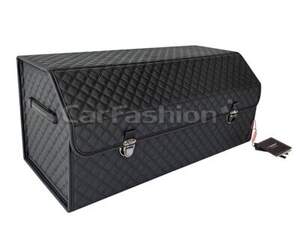 Органайзер в багажник «TRAVEL L» черный/черный 72х31х30 см 45038