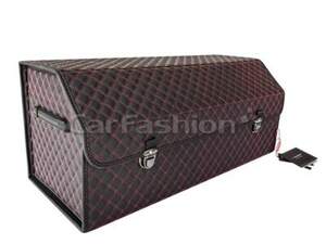 Органайзер в багажник «TRAVEL L» черный/красный 72х31х30 см 45039