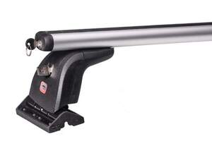 Багажник AMOS BETA на штат.места CITROEN C3 Hatchback 5дв 2010-2018 (аэродинамич.дуги с замком)