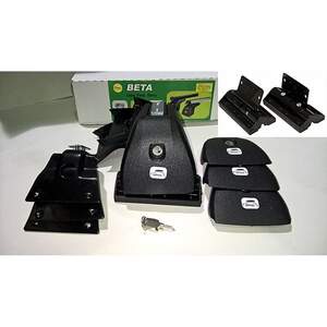 Багажник AMOS BETA на штат.места FIAT Stilo Hatchback 3/5дв 2002-2007 (дуги аэро-крыло с замком)