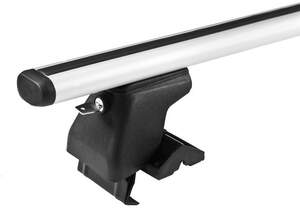 Багажник AMOS DROMADER на Т-профиль HYUNDAI Terracan SUV 5дв 2001-2007 (аэродинамич.дуги)