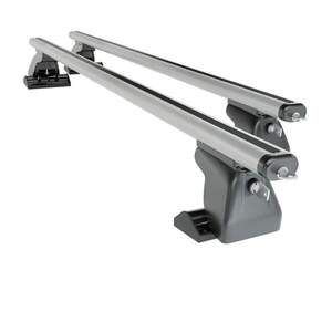 Багажник AMOS BETA на штат.места MAZDA 2 Hatchback 5дв 2007-2014 (аэродинамич.дуги с замком)