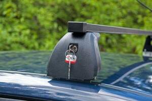Багажник AMOS BETA на штат.места OPEL Adam Hatchback 3дв 2013-2018 (прямоуг.дуги)