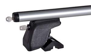 Багажник AMOS DROMADER на штат.места PEUGEOT Bipper Van 3/4/5дв 2008-2018 (аэродинамич.дуги с замком)