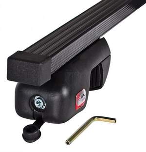 Багажник AMOS NOWY на рейлинги TOYOTA Land Cruiser Prado 120, SUV 5дв 2002-2009 (прямоуг.дуги)