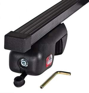 Багажник AMOS NOWY на рейлинги TOYOTA Land Cruiser Prado 120, SUV 5дв 2002-2009 (прямоуг.дуги)