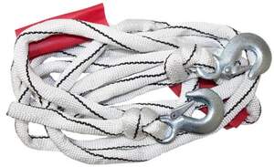 Трос-верёвка 7 тн 2 крюка 5 метров в сумке КАПРОН П