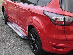 Пороги-подножки VISION для HYUNDAI SANTAFE III, премиум 2012-2017