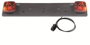 Держатель PERUZZO номерного знака для велокреплений с доп.фонарями и розеткой (штекер 7-pin с пров.1,5м)